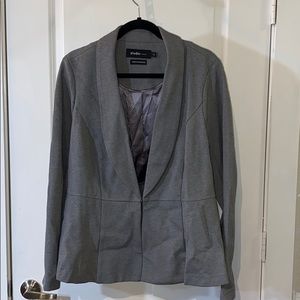 Torrid gray peplum blazer NWOT